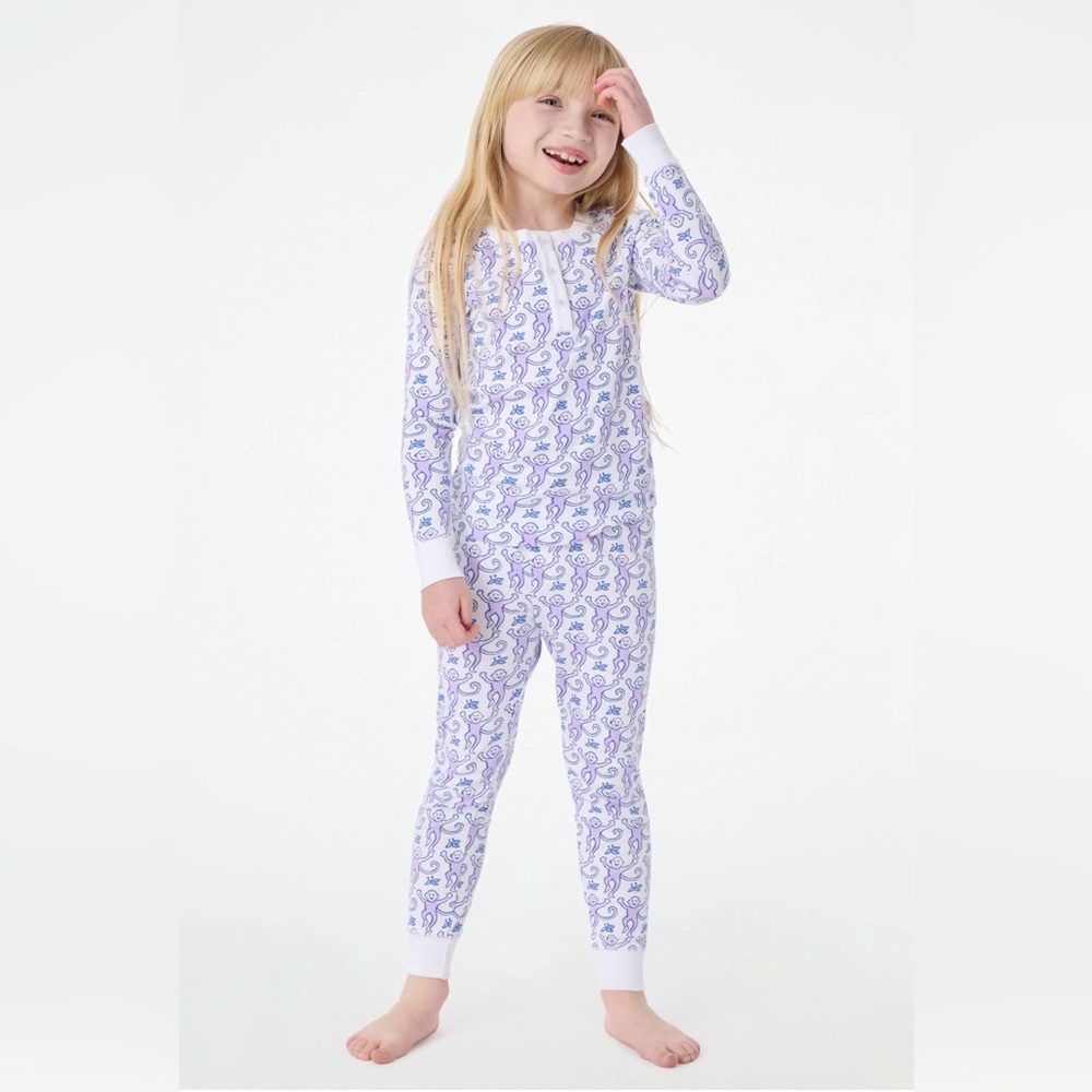 ROLLER RABBIT monkey pajamas. Size 8.
